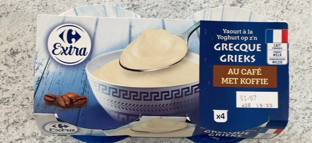 Carrefour Extra Yaourt à la Grecque au Café