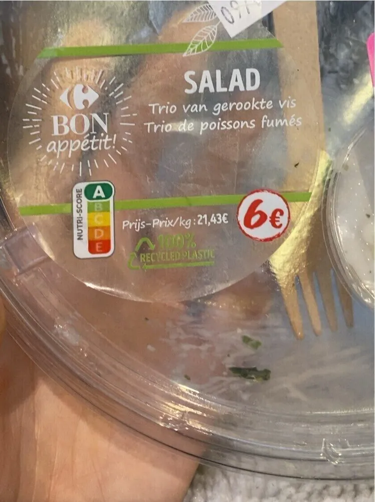 Trio de poissons fumés