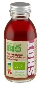 Carrefour Bio Gingembre Hibiscus & Citron Shot