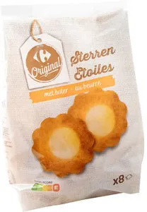 Carrefour Original Etoiles au Beurre 8 Pièces