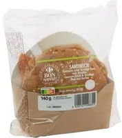 CAR Bun saumon fumé fromage frais