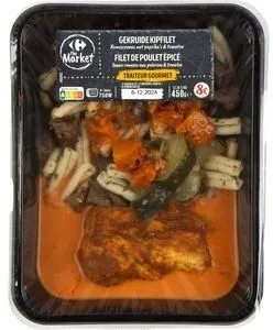 CAR Poulet romesco, courgettes, potiron et casarecci