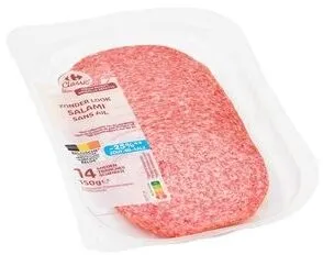 Carrefour Classic' Salami Sans Ail 14 Tranches