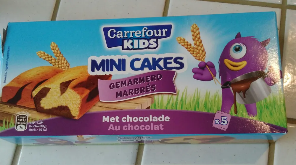 mini cakes marbrés