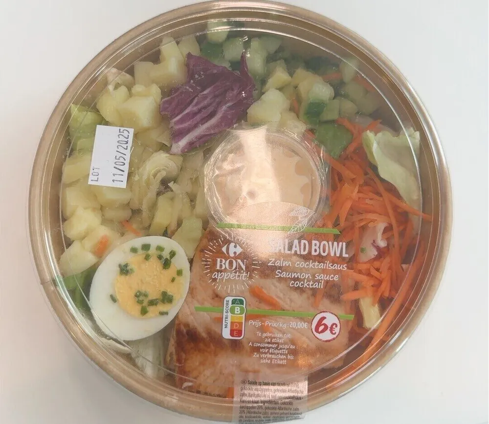 Car salade bowl saumon bellevue