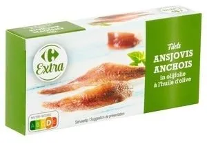 Carrefour Extra Filets Anchois à l'Huile d'Olive