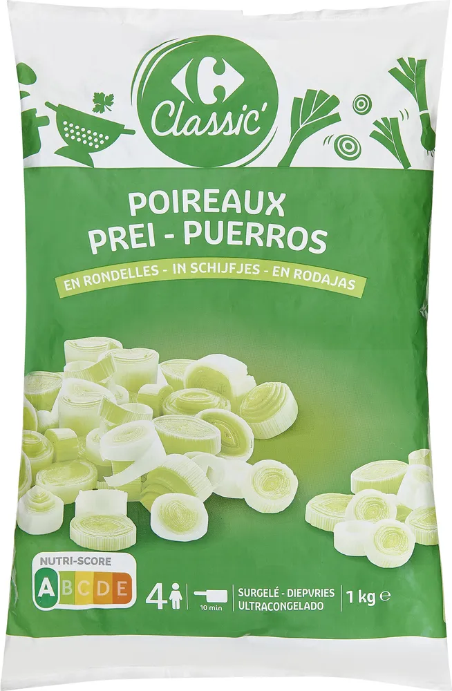 Poireaux émincés