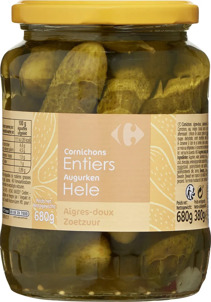 Cornichons aigres-doux