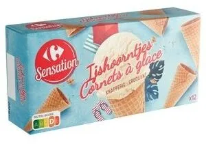 Carrefour Sensation Cornets à Glace Croustillant 12 Pièces