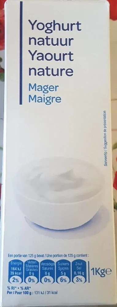 Yaourt nature maigre