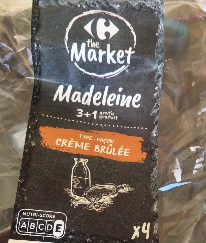 Madeleine façon Crème Brulée