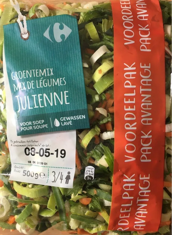 Mix de légumes-Julienne
