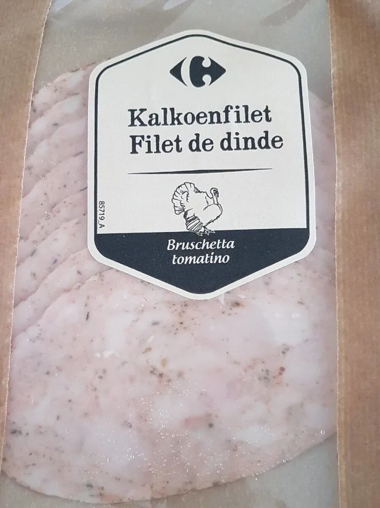 Kalkoenfilet: bruschetta tomatino