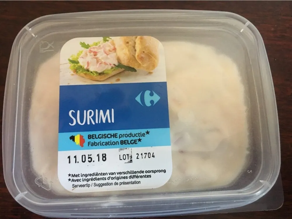 Préparation de surimi à tartiner