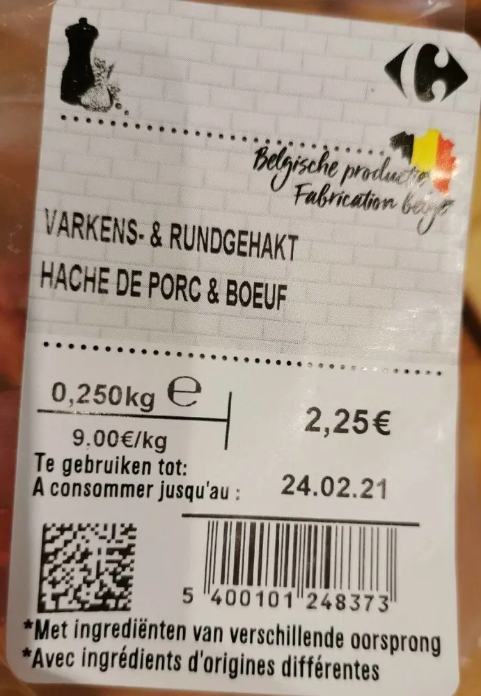 Haché de Porc et Boeuf
