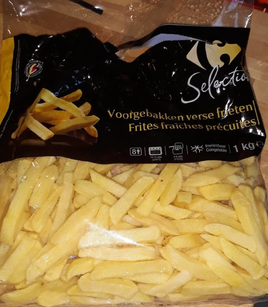 Frites fraîches précuites