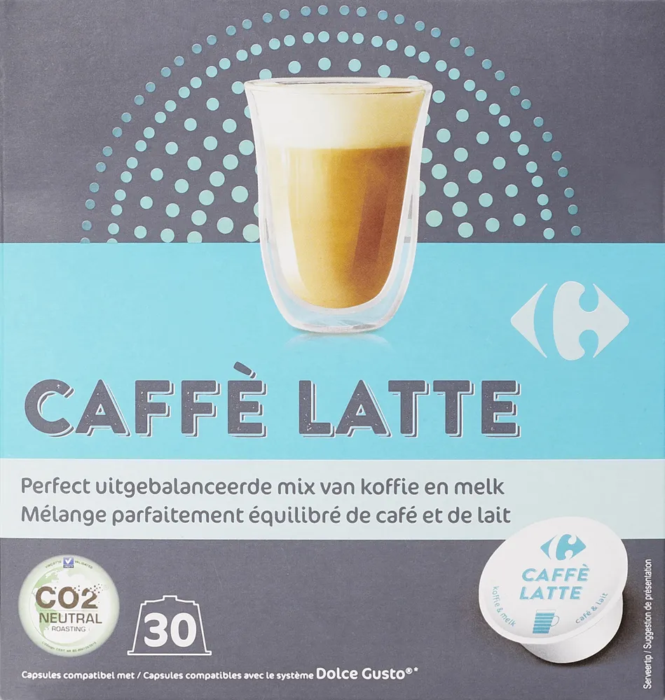 Capsule café latte (dolce gusto)