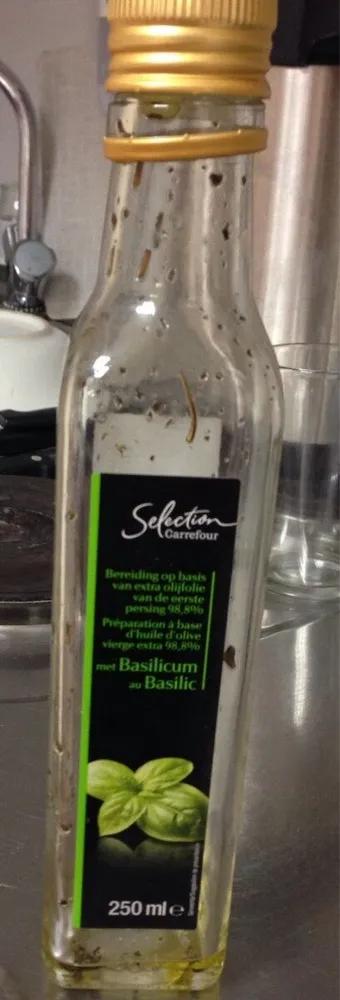 Huile olive basilic