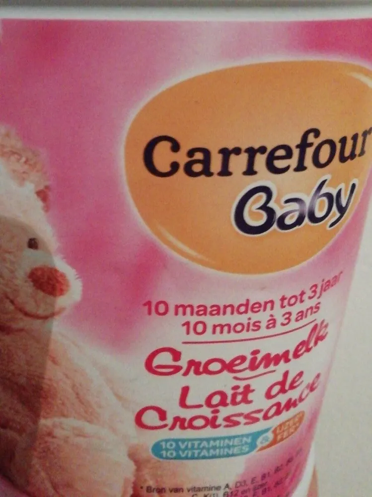 Lait de croissance carrefour baby