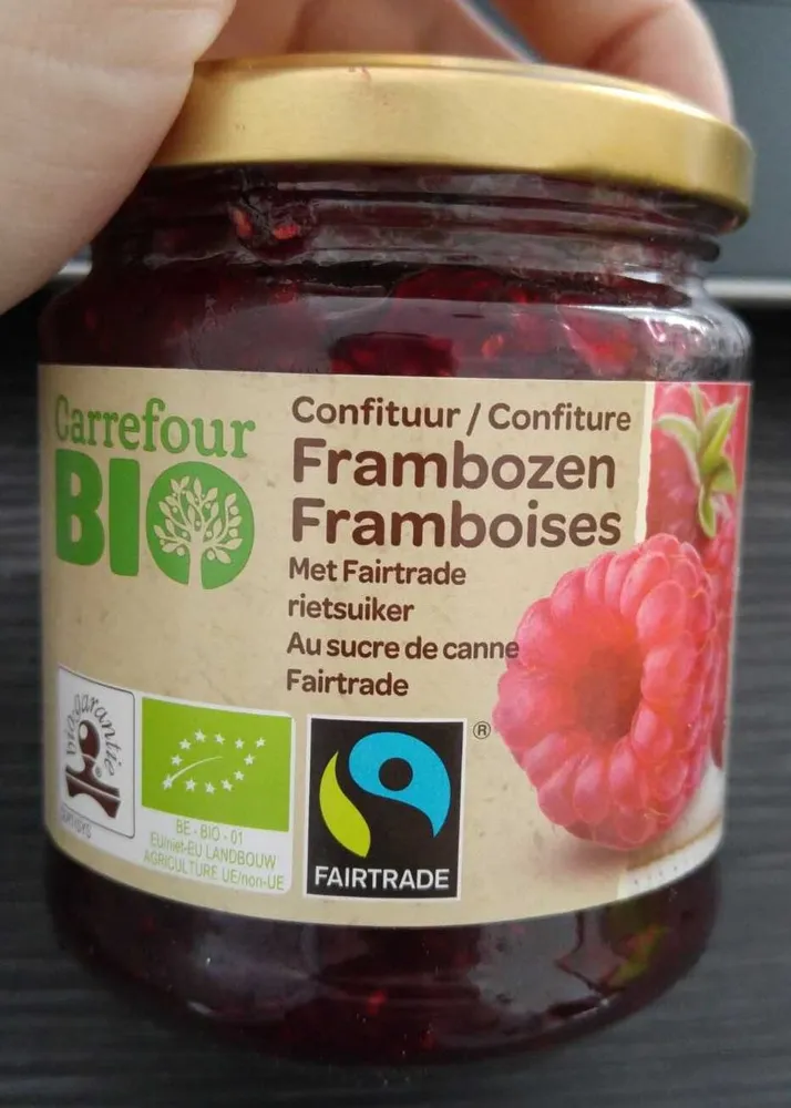 Confiture bio framboises