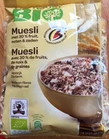 Muesli avec 30% de fruits,noix & graines