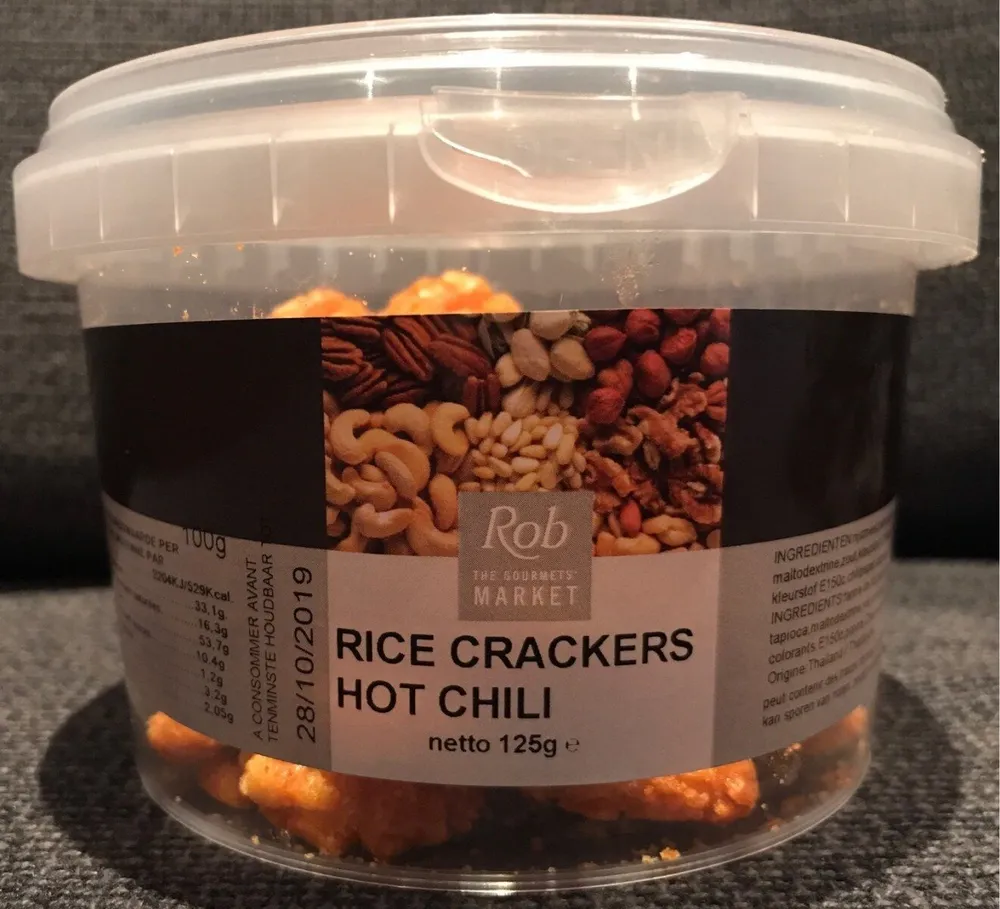 Rice crackers hot chili