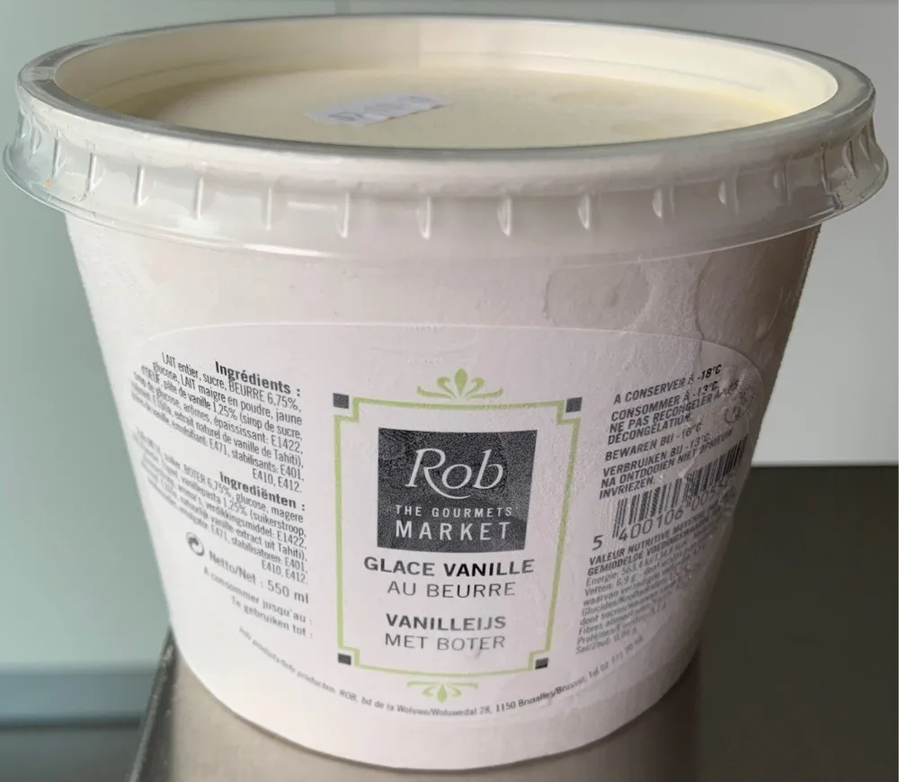 Glace vanille au beurre