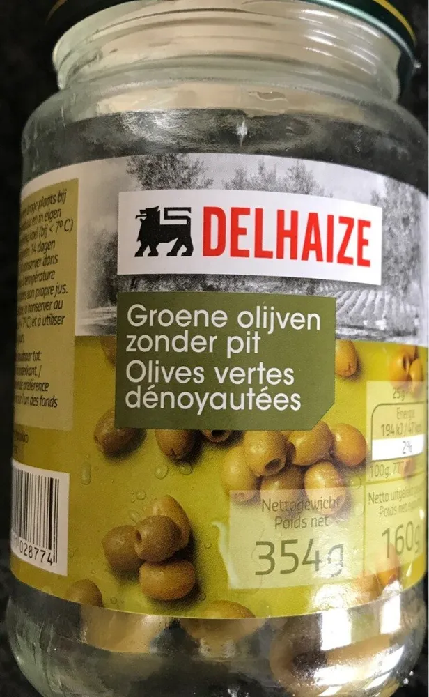 Olives verted dénoyautées