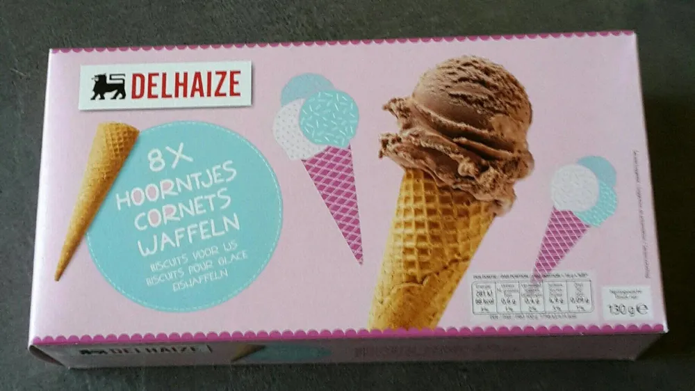 Biscuits pour glace 8x cornets