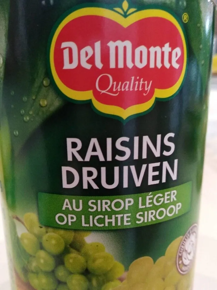 Raisins au sirop léger