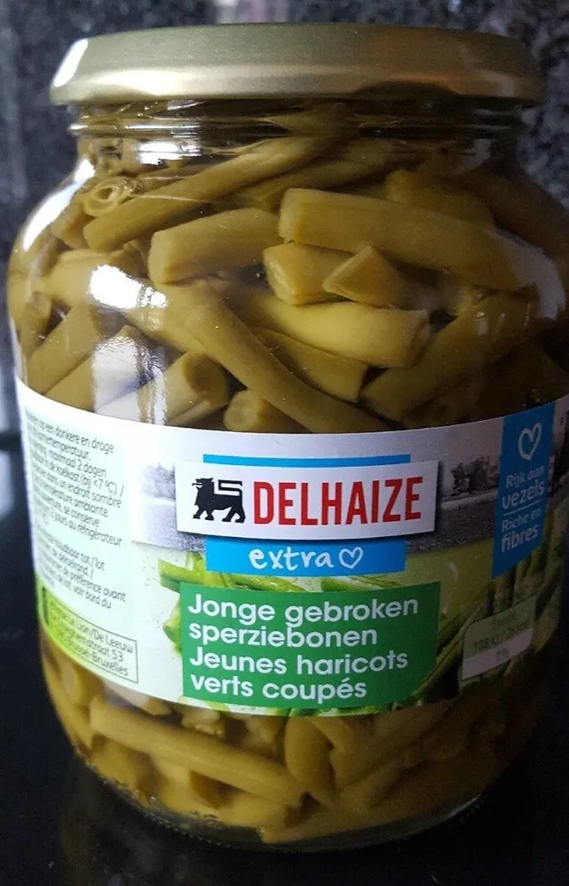 Jeunes haricots verts coupés