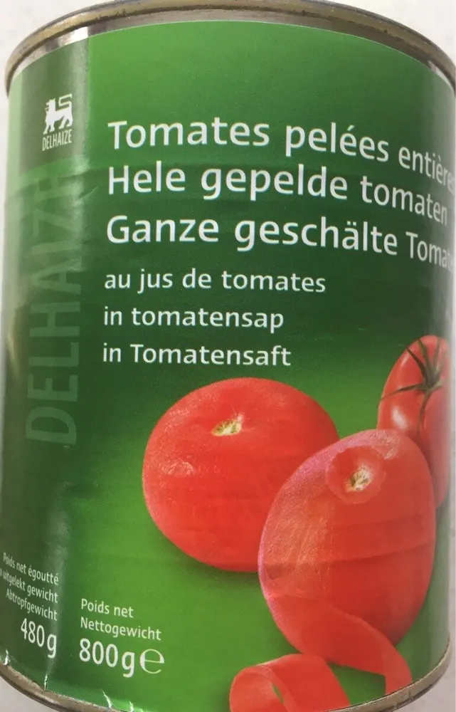 Tomates pelées entières