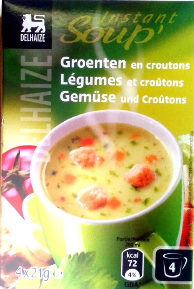 Légumes et croûtons
