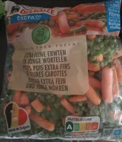 Petits pois extra fins et jeunes carottes