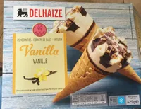 Cornets de glace vanille