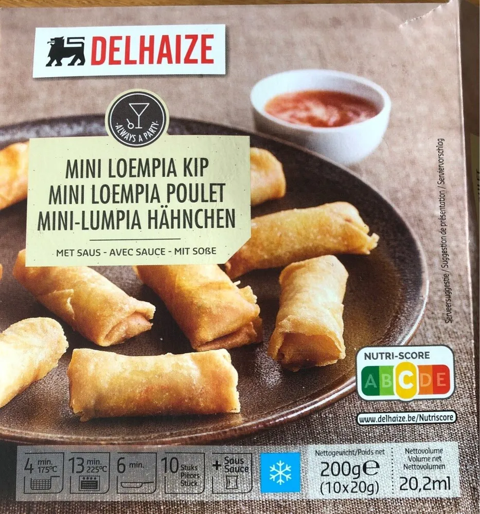 Mini loempia poulet
