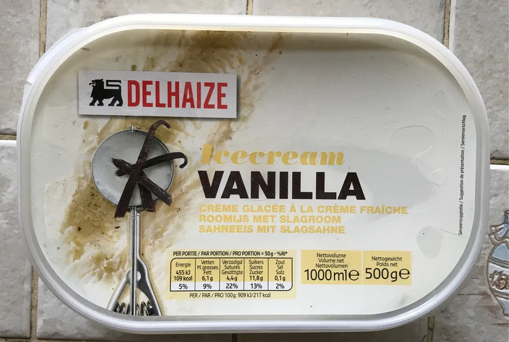 Crème glacée vanille à la crème fraîche