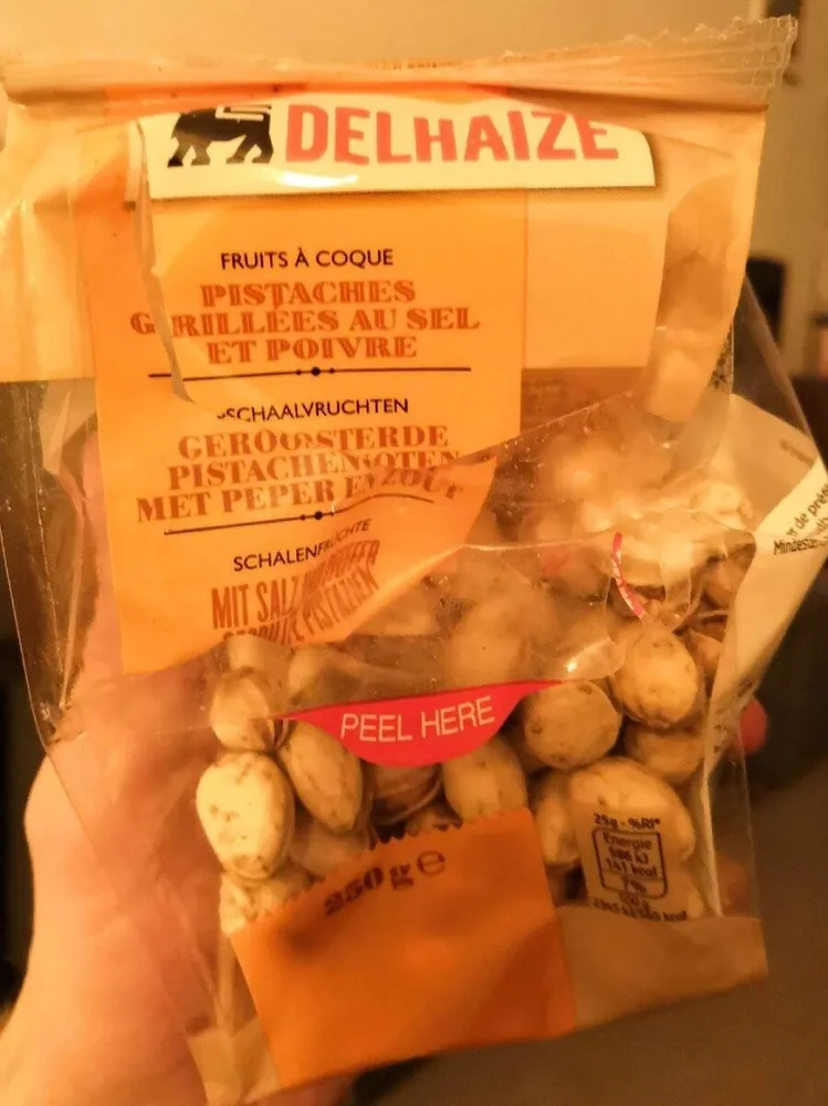 Pistaches grillées au sel et poivre