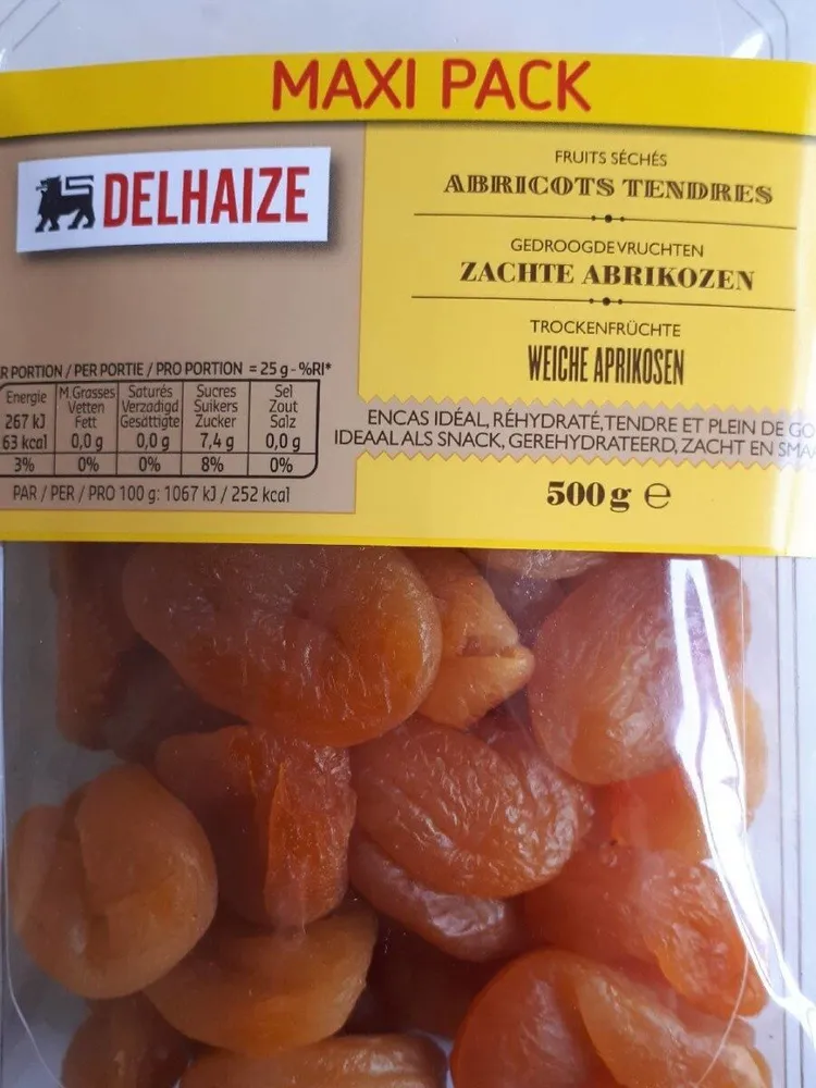 Abricots tendres fruits séchés