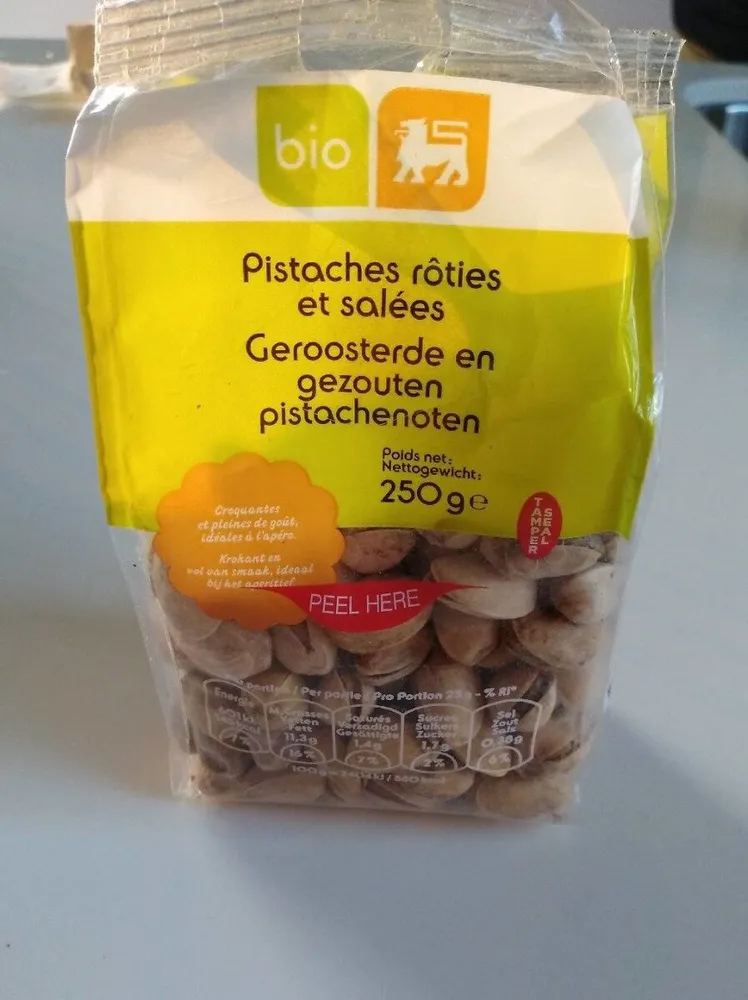 Pistaches rôties et salées