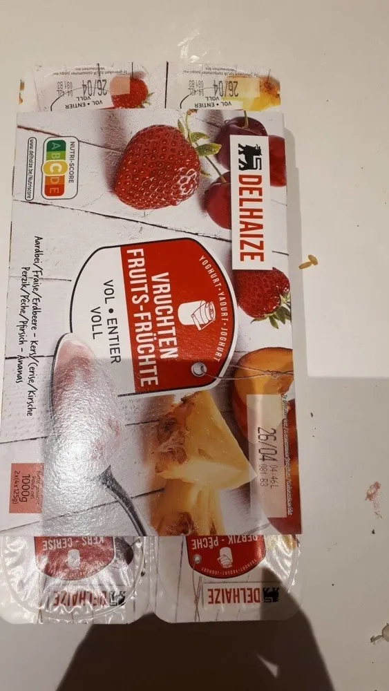 Yaourt entier fruit