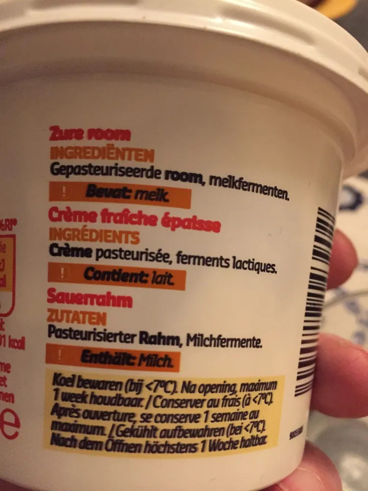 Delhaize crème fraîche épaisse