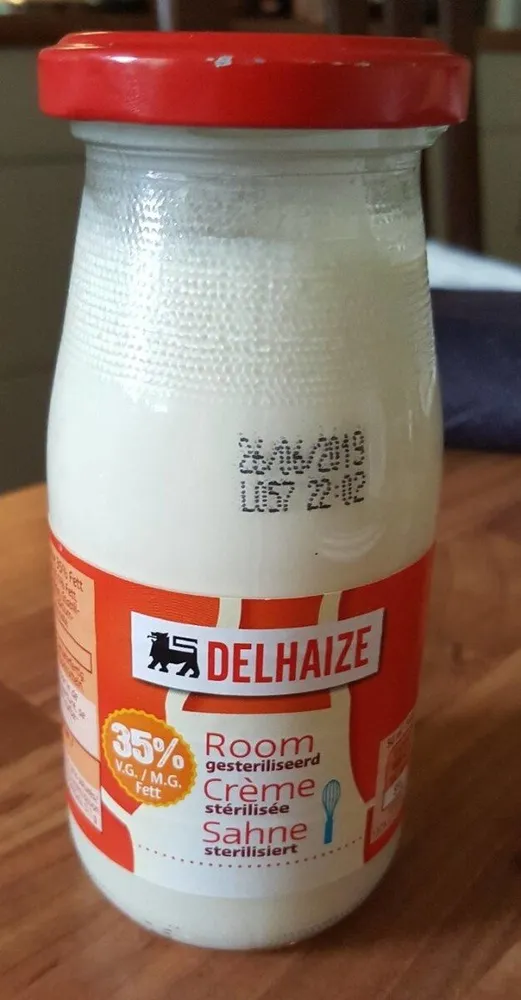 Delhaize crème stérilisée
