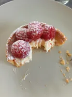 Croûte framboises fraîches