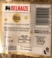 Cougnon au beurre avec sucre & chocolat