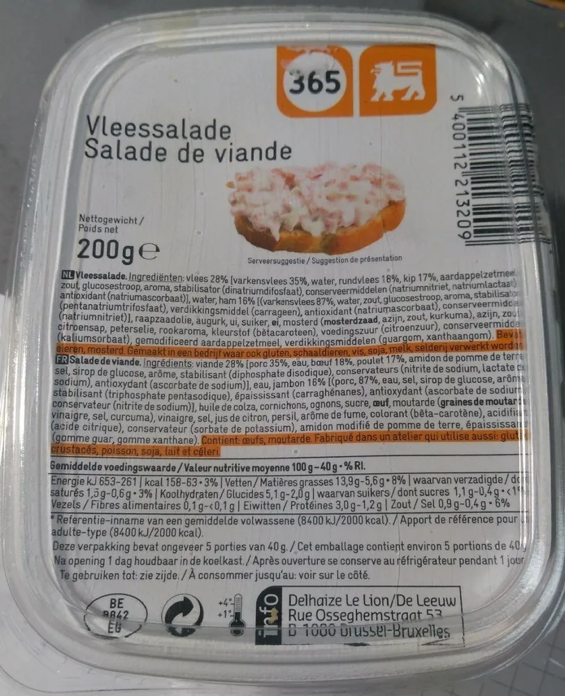 Vleessalade / Salade de viande