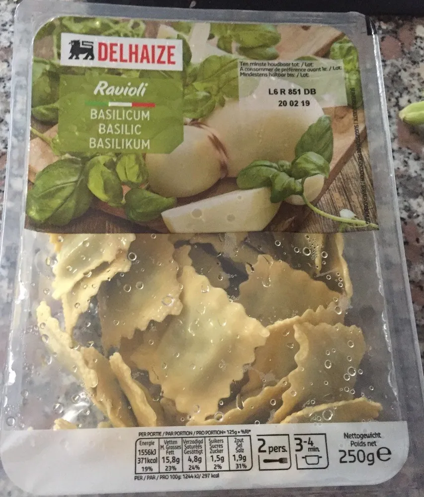 Tortelloni au basilic