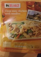 Chop suey chicken with noodles