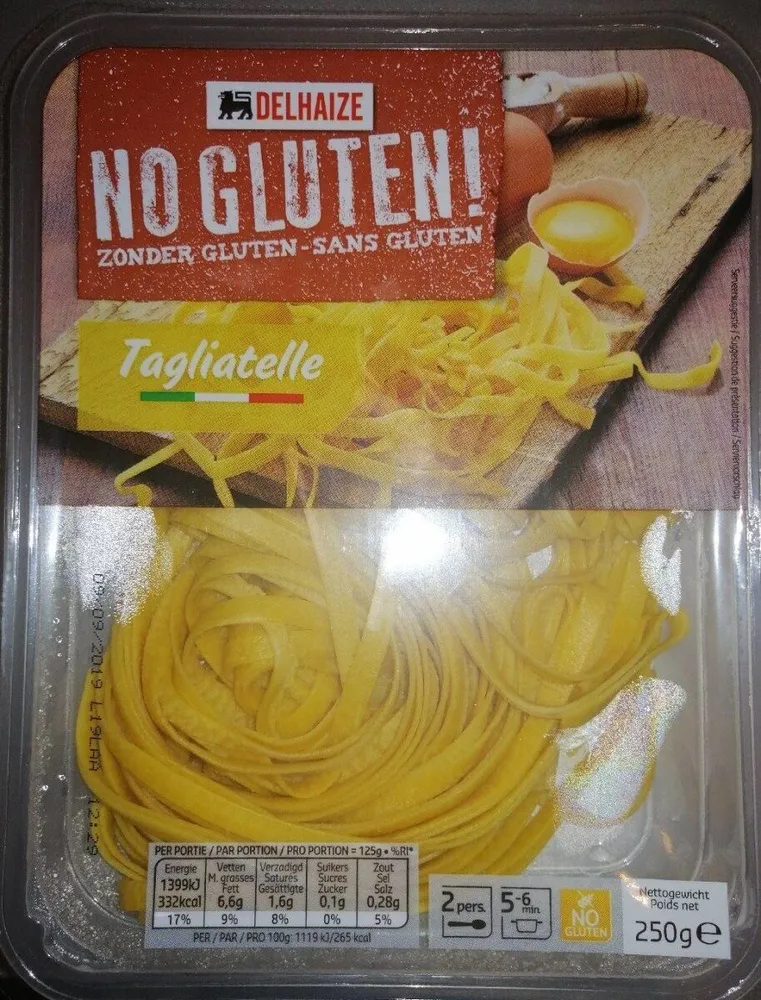 Tagliatelle sans gluten