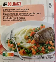 Paupiettes de porc aux petits pois